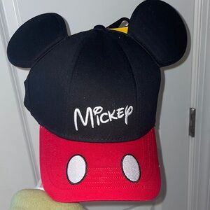 Disney Black and Red Mickey Mouse Hat